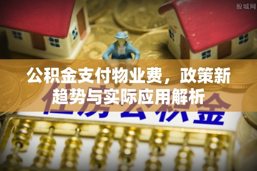 湟中公积金支付物业费，政策新趋势与实际应用解析