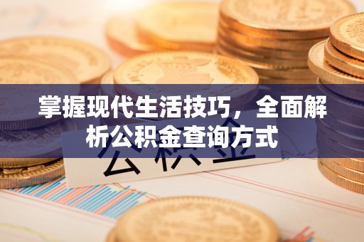 湟中掌握现代生活技巧，全面解析公积金查询方式