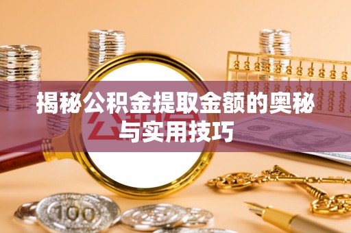 湟中揭秘公积金提取金额的奥秘与实用技巧