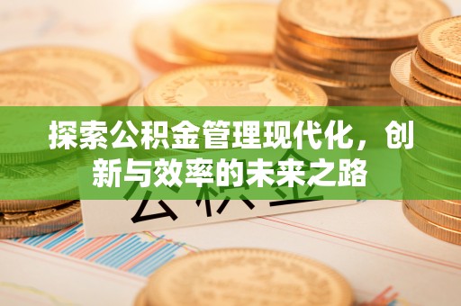 湟中探索公积金管理现代化，创新与效率的未来之路