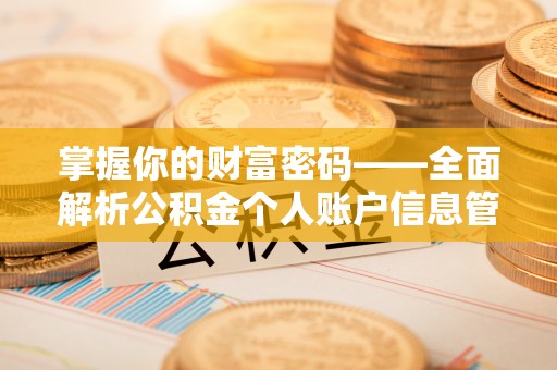 湟中掌握你的财富密码——全面解析公积金个人账户信息管理与优化