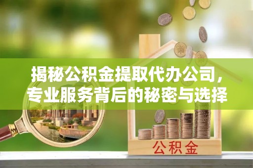 湟中揭秘公积金提取代办公司，专业服务背后的秘密与选择指南