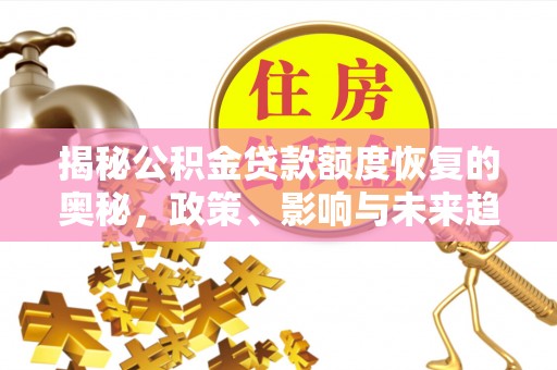 湟中揭秘公积金贷款额度恢复的奥秘，政策、影响与未来趋势