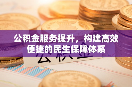 湟中公积金服务提升，构建高效便捷的民生保障体系